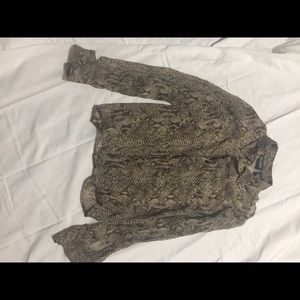 Silk snakeskin blouse